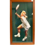 Signed Photograph Of Martina Navratilova (framed) together with other wall mounted photographs, a