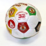 Manchester United Signed Football signed in biro, undated but includes Bryan Robson and Brian