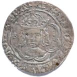 Henry VII Groat, facing bust type, London Mint, MM anchor; obv. crown with one jewelled & one