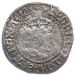 Henry VIII Half groat, first coinage, York Royal Mint, MM star; obv. HENRIC VIII DI GRA REX AGL Z