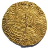 Edward IV Rose Noble, 16th Century Flemish Imitation Coinage, obv. EDWARD DI.GRA REX ANG Z FRANC DNS