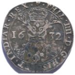 Spanish Netherlands, Brabant Silver Patagon 1632, MM hand(?) Antwerp Mint, obv. PHIL. IIII. D.G.