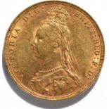 Victoria Sovereign 1891, minor contact marks/rim imperfections, AVF/VF