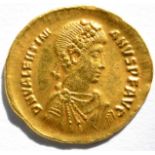 Roman Imperial, Gold Solidus of Valentinian II, (AD 375-392), 4.35g, .975 gold (tested &