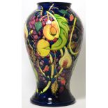 A large Moorcroft pottery 'Master' vase in the Queen's Choice pattern, with impressed and painted