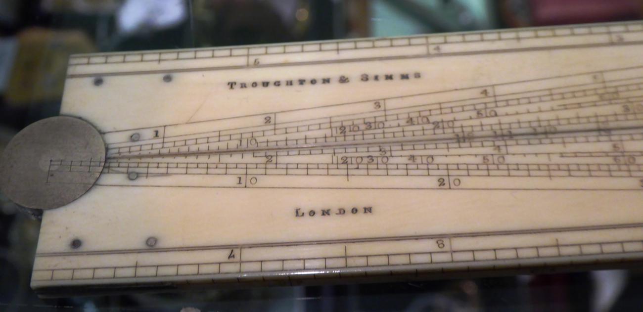 A 19th century ivory folding rule by Troughton & Simms, London; another unmarked damaged example, - Bild 4 aus 5