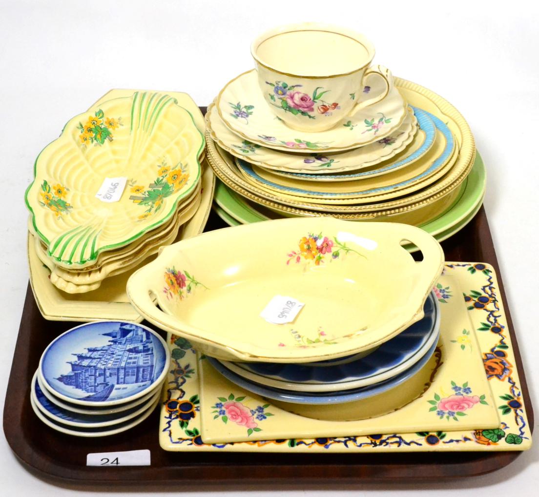 An interesting mixed collection of Clarice Cliff for Newport Pottery; Royal Staffordshire and