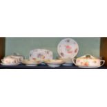 A part service of Rosenthal porcelain dinner ware decorated with floral sprigs