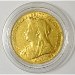 An 1899 sovereign