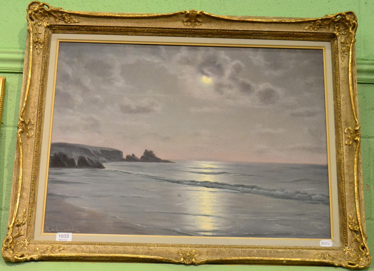 Robert de la Corbiere, St Pierre de Gerberon, oil on canvas, signed Provenance: Rustington