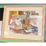 Patrick Nettleship ''Studio Painting'' watercolour, signed lower left