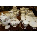 An extensive Wedgwood Hathaway Rose dinner service (four trays)