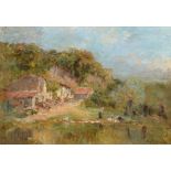 Edmond Marie Petitjean (1844-1925) French ''Hôpital-Camfront, le Moulin Vert'' Signed, oil on