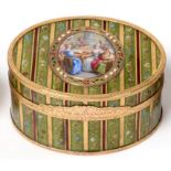 A French Enamelled Gold-Mounted and Tortoiseshell Snuff Box, maker's mark indistinct, discharge