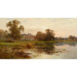 Alfred Augustus Glendening (1840-1921) ''Bisham on Thames'' Signed and dated 1878, oil on canvas,