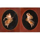 Attributed to Michelangelo Maestri (act. 1802-1812) Italian Allegorical Figure in a painted oval Oil