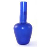 A Peking Glass Bottle Vase, of ovoid form with cylindrical neck, bears four character Daoguang reign