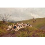 Arthur Wardle RI RBC (1864-1949) ''Near the Finish'' Signed and dated (18)85, signed, inscribed