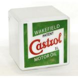 A Castrol Opaque Double Sided Globe painted in green Wakefield Patent Castrol XL Motor Oil, 20cm