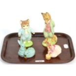 Two Royal Albert Beatrix Potter figures 'Tom Kitten', 'Foxy Whiskered Gentleman'; Royal Doulton