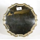 A silver salver 18ozt