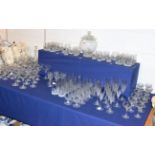 A large suite of Spiegelau glass including champagne, wines, tumblers, punch bowl etc (approximately