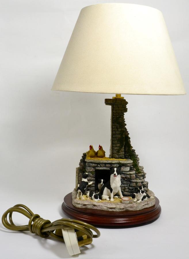 Border Fine Arts Studio 'Jock's Pride' Table Lamp, with shade, signed to base by Ray Ayres