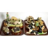 Border Fine Arts Models Including 'Red Stag' and 'A Wild Goose Chase' etc (on two trays) (Qty)