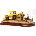 Border Fine Arts 'Laying The Clays' (Farmer Laying Land Drains, Ayrshire Cows), model No. B0535 by