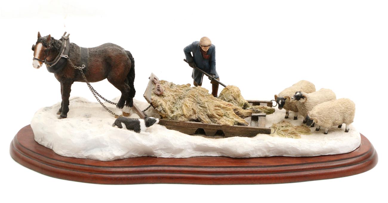 Border Fine Arts James Herriot Studio Collection 'Emergency Rations' (Horse, farmer and sheep),