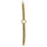 Ladies Accurist wristwatch, on 9ct gold strap