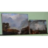 A Barrow (19th century) a pair of marine studies, oil on canvas, both signed and dated 1890; with