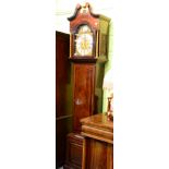 A mahogany eight day longcase clock, dial signed on a silvered plaque, Yoell, Retford, striking on a