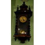 A Vienna type striking wall clock