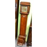 A small chiming oak eight day longcase clock