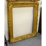 A large 19th century gilt gesso frame