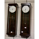 Two Kieninger modern wall timepieces