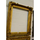 A large 19th century gilt gesso frame