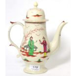 A Pennington's Liverpool porcelain coffee pot and cover