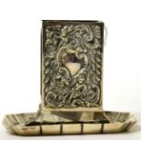 A late Victorian silver matchbox holder