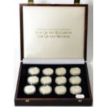 The official coin collection of H M Queen Elizabeth (24 coins)