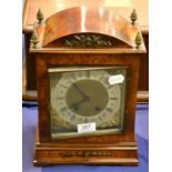 A walnut cased bracket clock