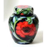 A Moorcroft pottery Wilverley pattern ginger jar by Rachel Bishop, dated 2007, 15cm high