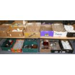 Sixteen boxes containing a quantity of catering glass and ceramics including wines, ramekins, etc