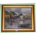 Peter Buchanan, Kilchurn Castle, Loch Awe, signed lower right, titled to label verso