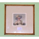 Maud Goodman, watercolour, signed, with receipt