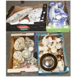 A large quantity of china to include Coalport pageant service, Spode Italian blue and white, Crown