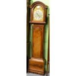 A George III longcase clock with brass dial