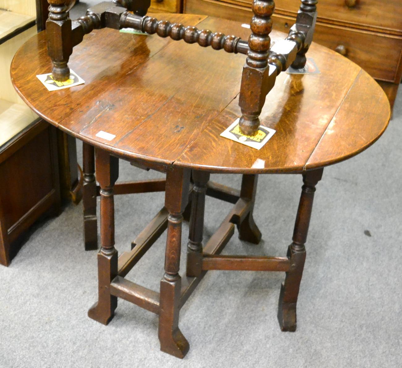 An early 18th century oak table