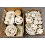 A Royal Worcester Evesham pattern tea and dinner service (two boxes)